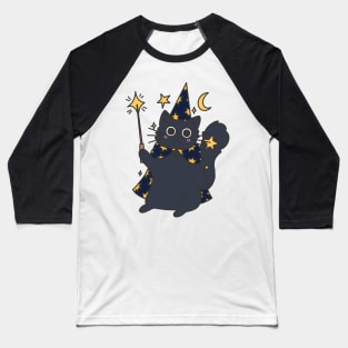 Cute magic cat design Baseball T-Shirt